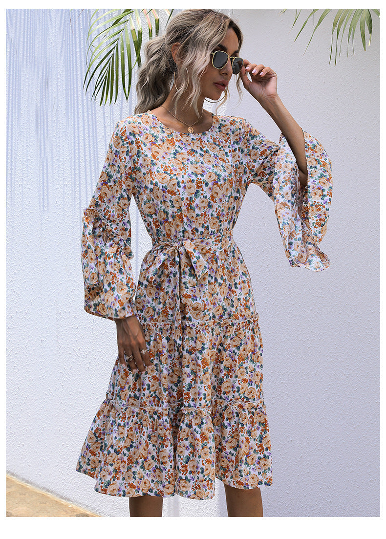 Hopyard Flower Smocked Babydoll Dress FINAL