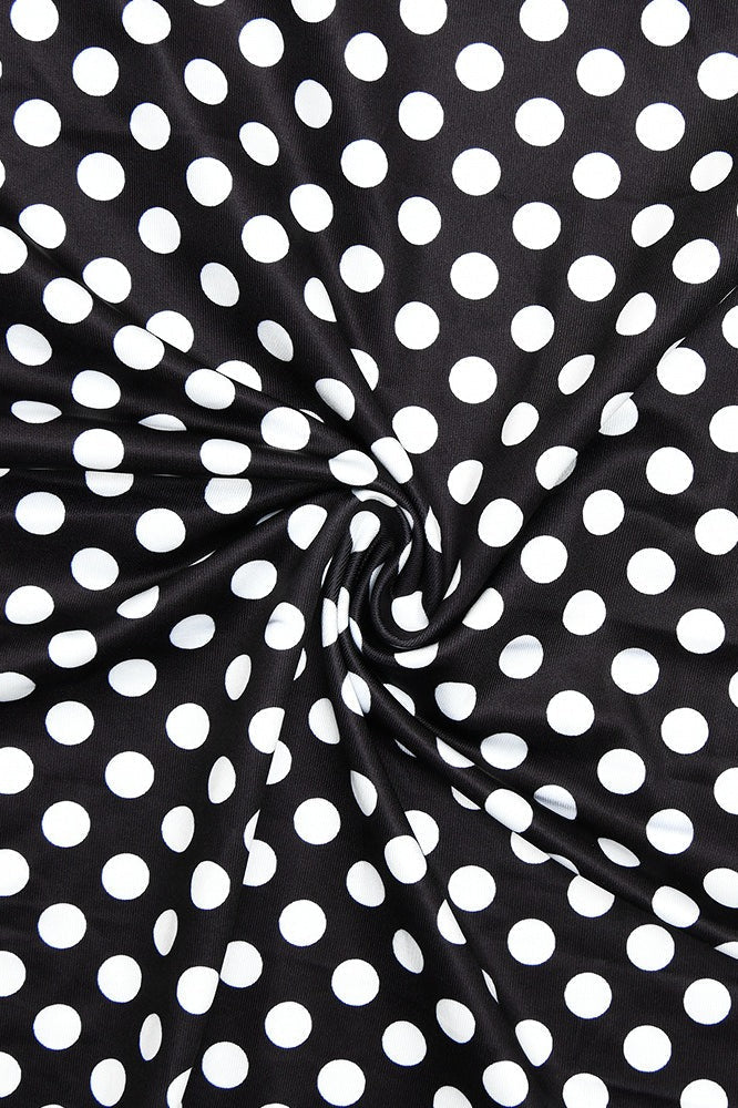 Glamorous Polka Dot Halter Neck Bodycon Maxi Dress
