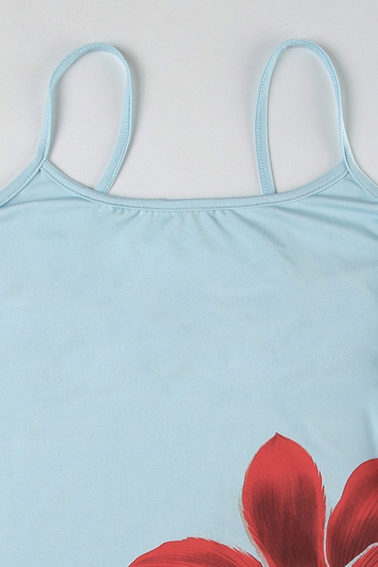 Flower Backless A line Cami Dress