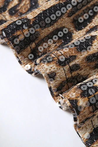 Print Leopard Mini Dress