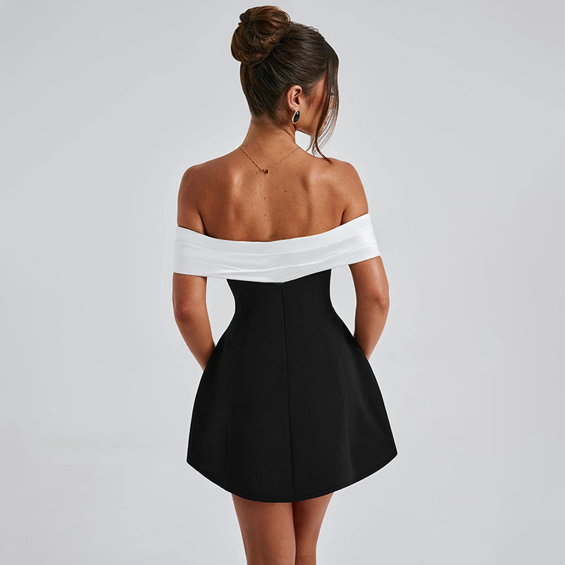 2.0 Dublin Off Shoulder Mini dress Black