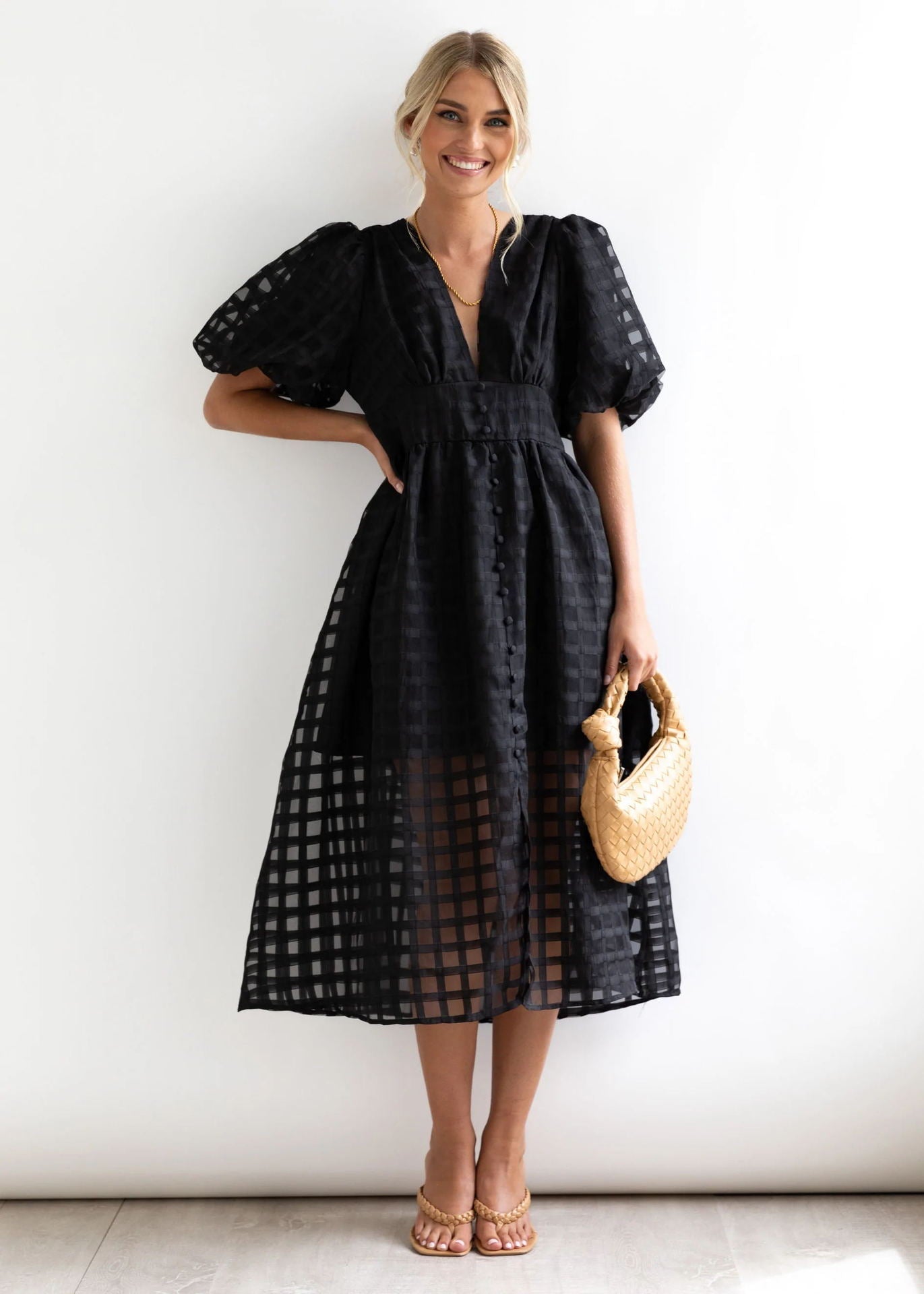 Midi Paradise Dress Black