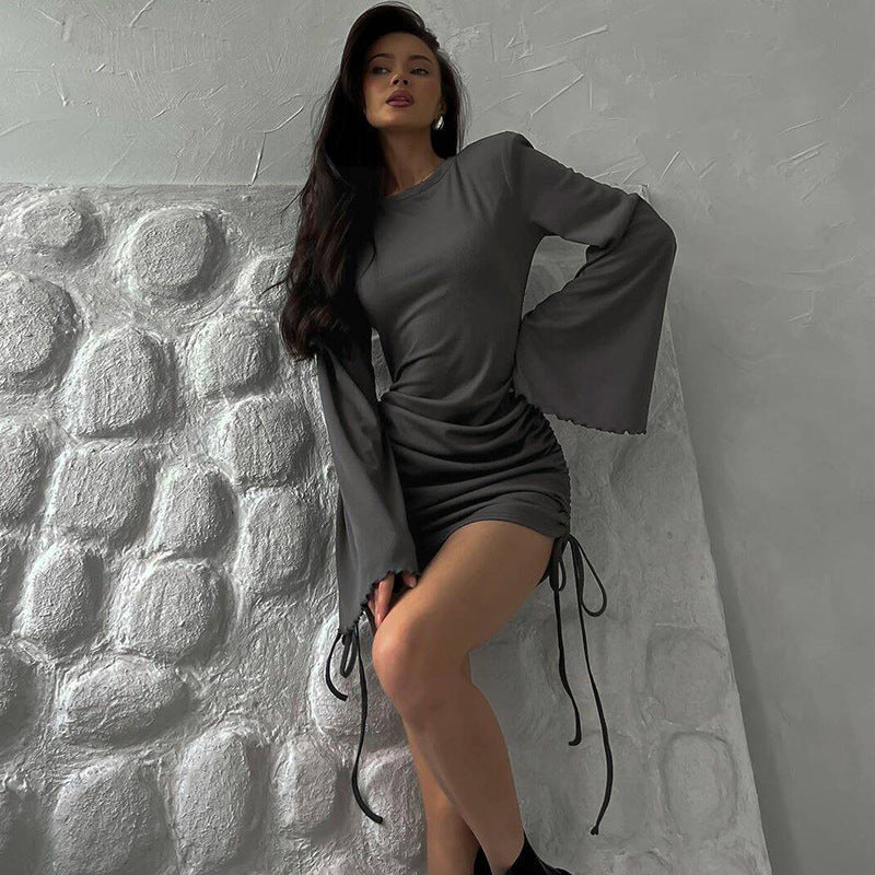 El Bell Mini Dress Grey