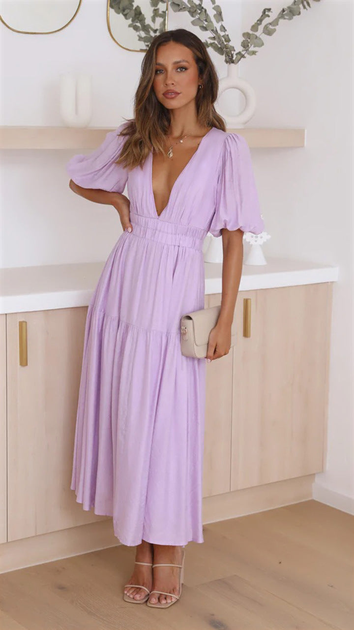 It Brunch Right Midi Dress Purple