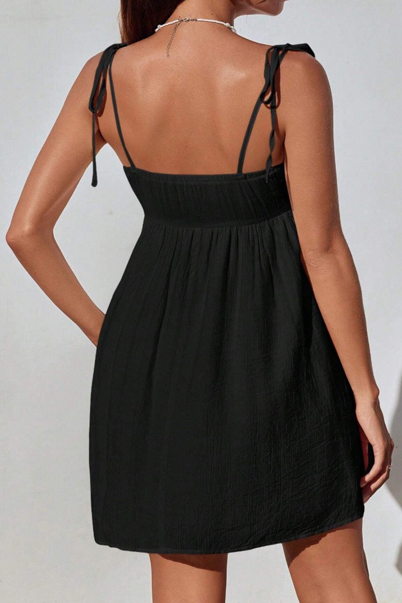 Tie Bow up Cami Mini Dress