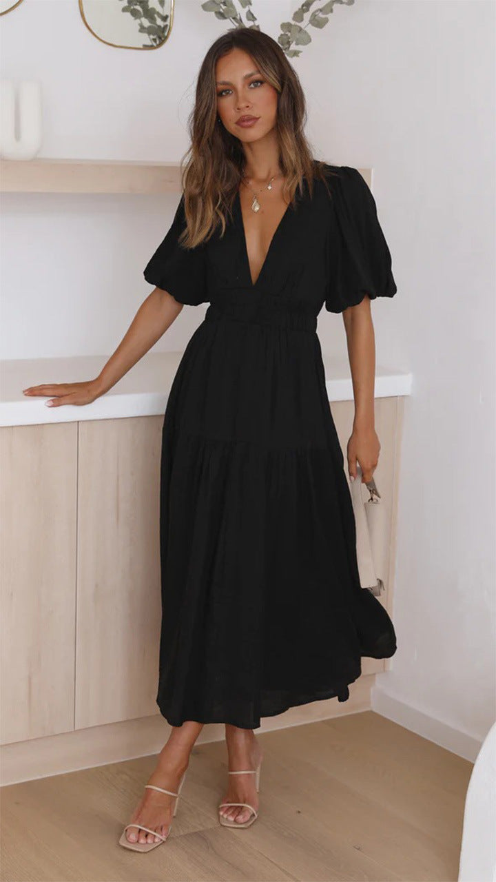 It Brunch Right Midi Dress Black