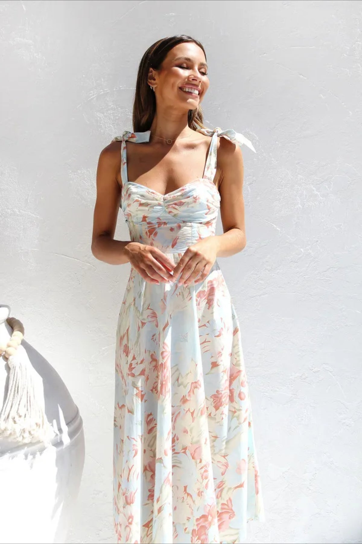 Boho Edition Sleeveless Maxi Floral Dress