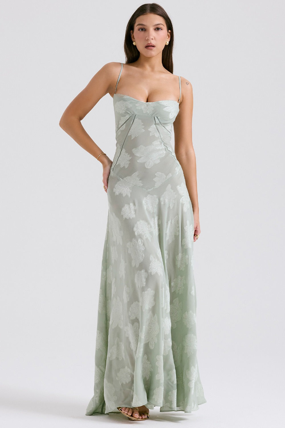 Lace Edition TieStrap Romantic Maxi Dress