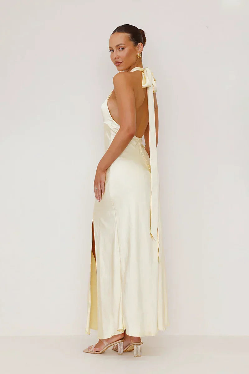 Elsa Exclusive Maxi Dress Yellow Boutique Edit