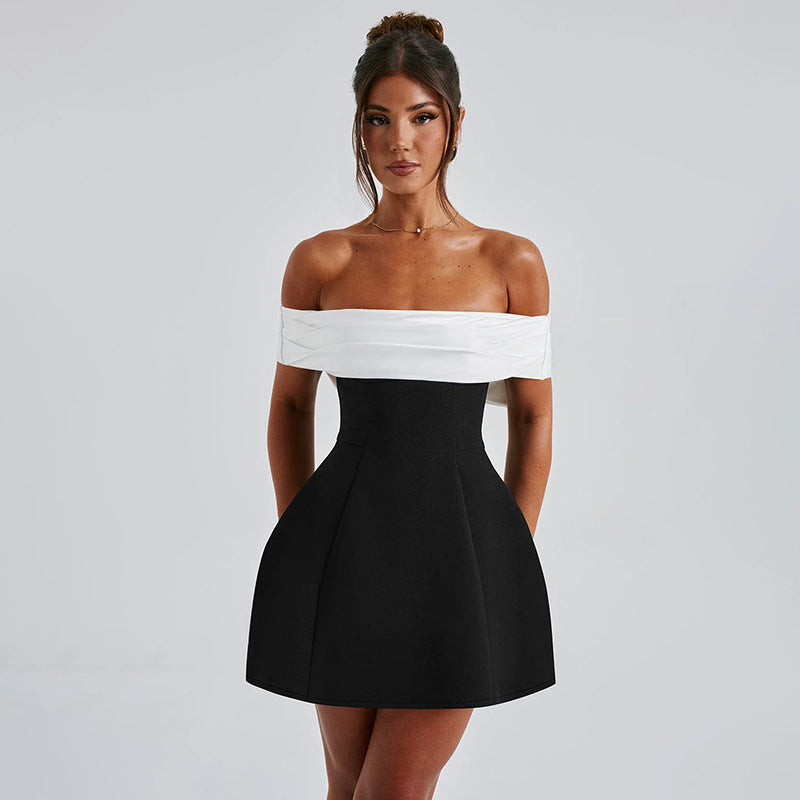 2.0 Dublin Off Shoulder Mini dress Black