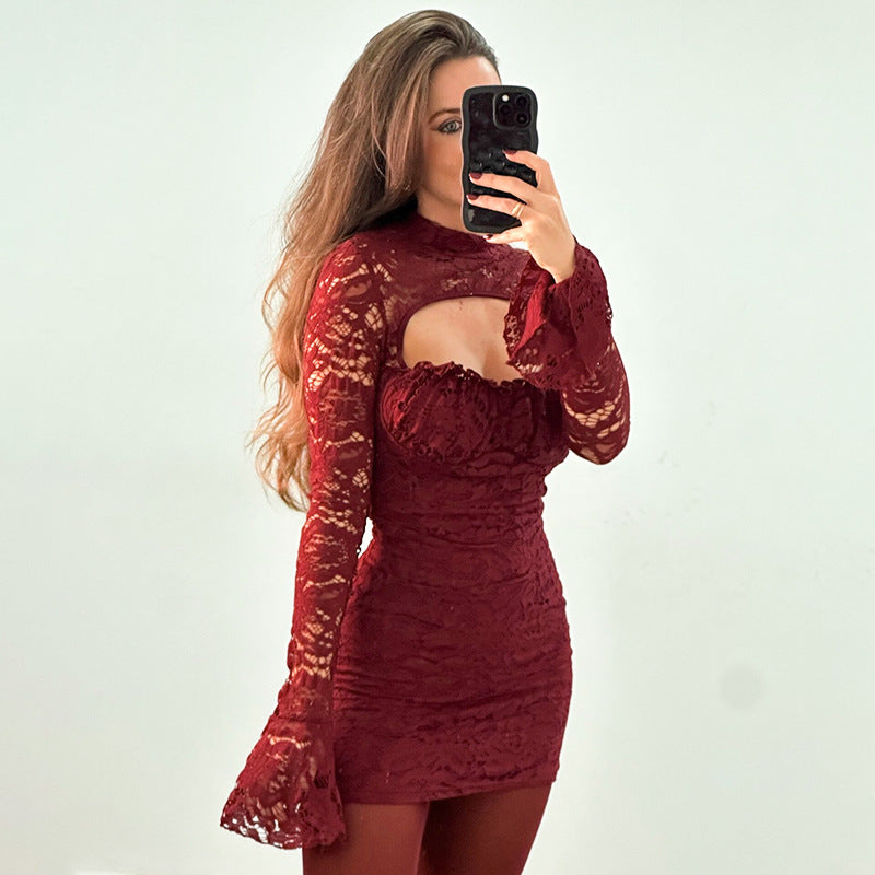 Mini Ingram Dress Maroon
