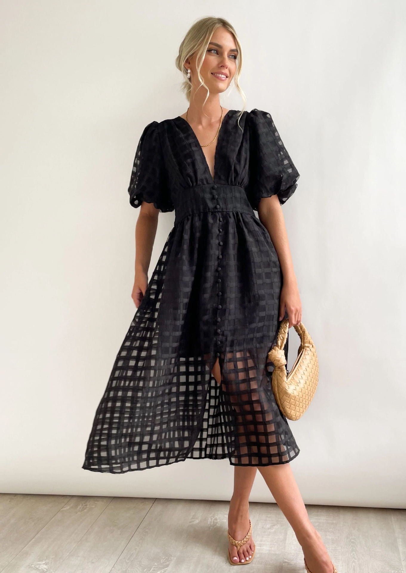 Midi Paradise Dress Black