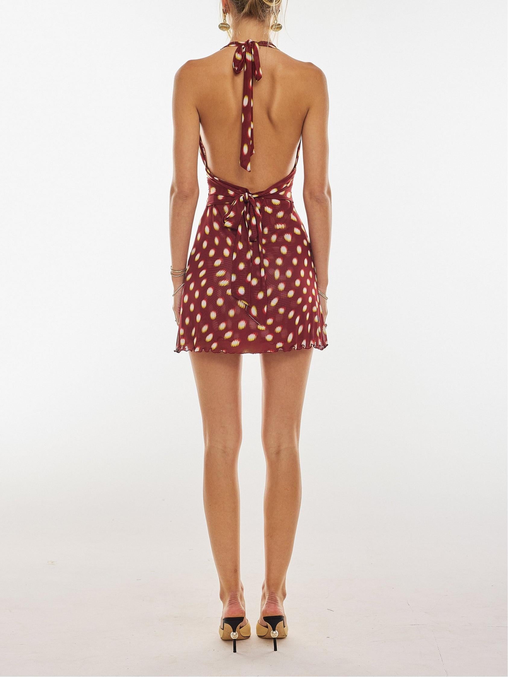 Polka Lycra Dot Mini Dress