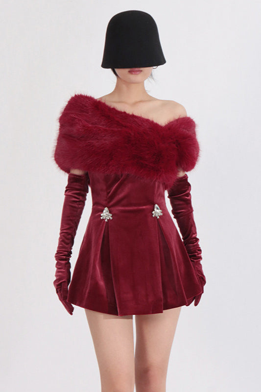 Embellished Crystal Strapless Bandage Dress