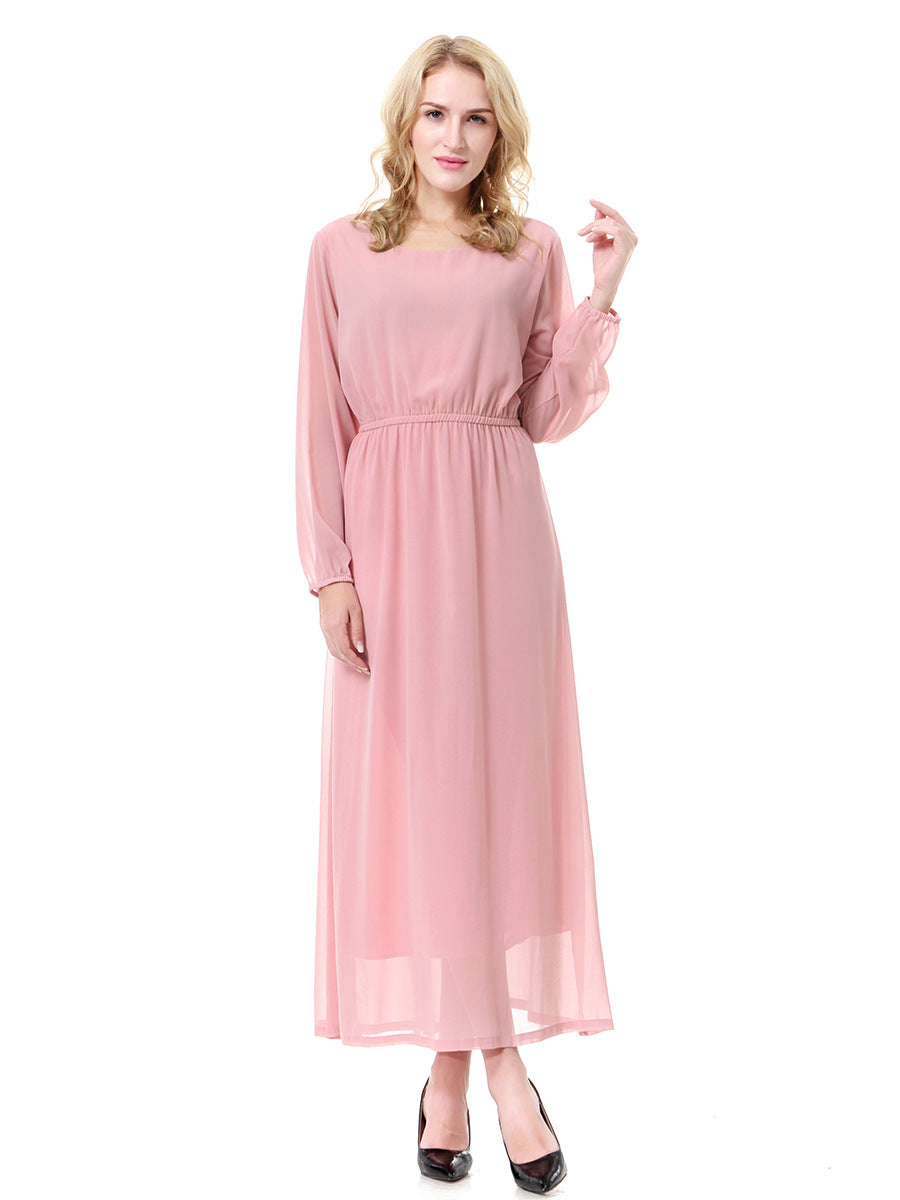 Romantic Hopeful Pleated Midi Dress Light Coral