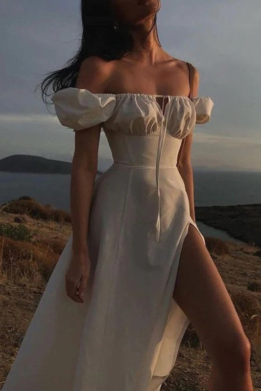 Tie Strap Edition Split Hem Maxi Dress