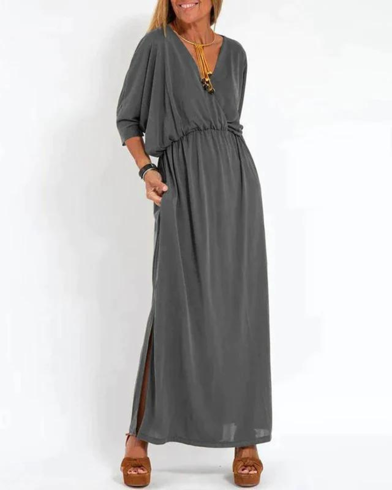 Azucena Chic Vintage-maxi Dress for Women Romantic Soft Style