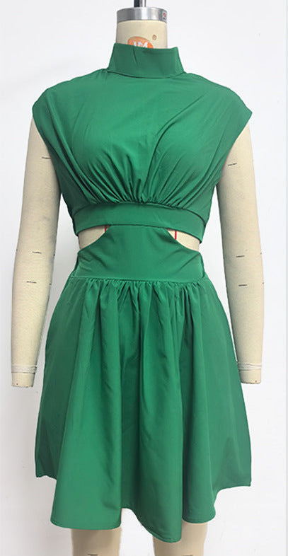 Mini Glorina Dress Dark Green