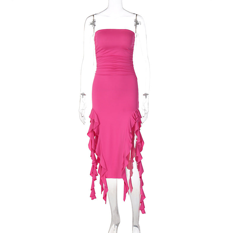 Mini Aliza Dress Rose Red