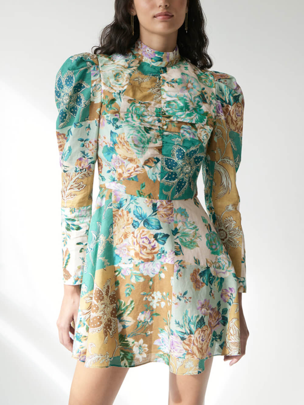 Painted Hand Printed Mini Dress