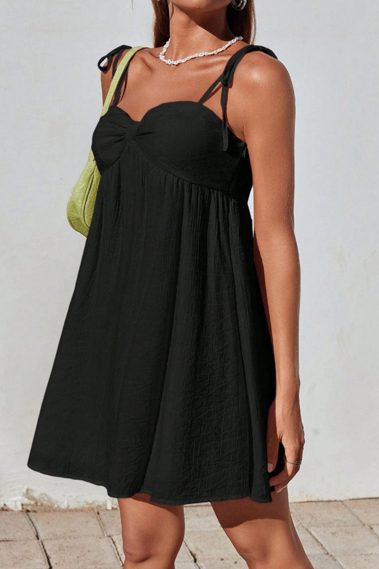 Tie Bow up Cami Mini Dress
