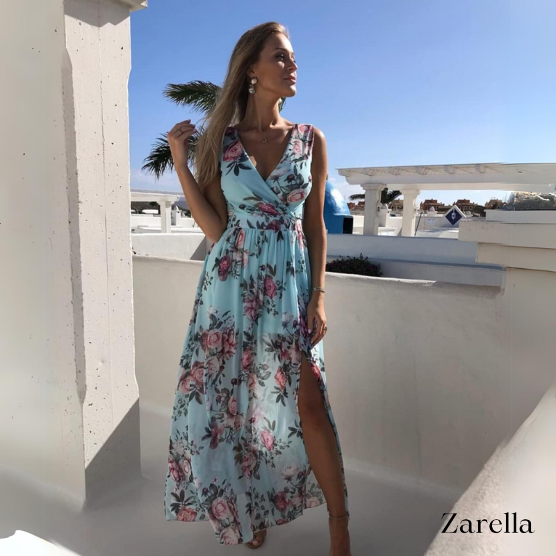 Rebeca Aesthetic Women's Summer Maxi Dress with Print Boutique Edit