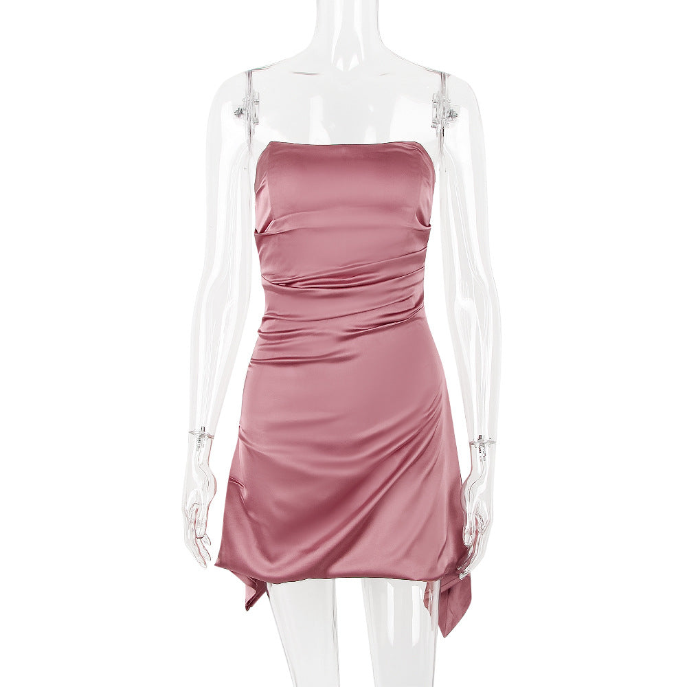 Mini Cassio Dress Rose Red