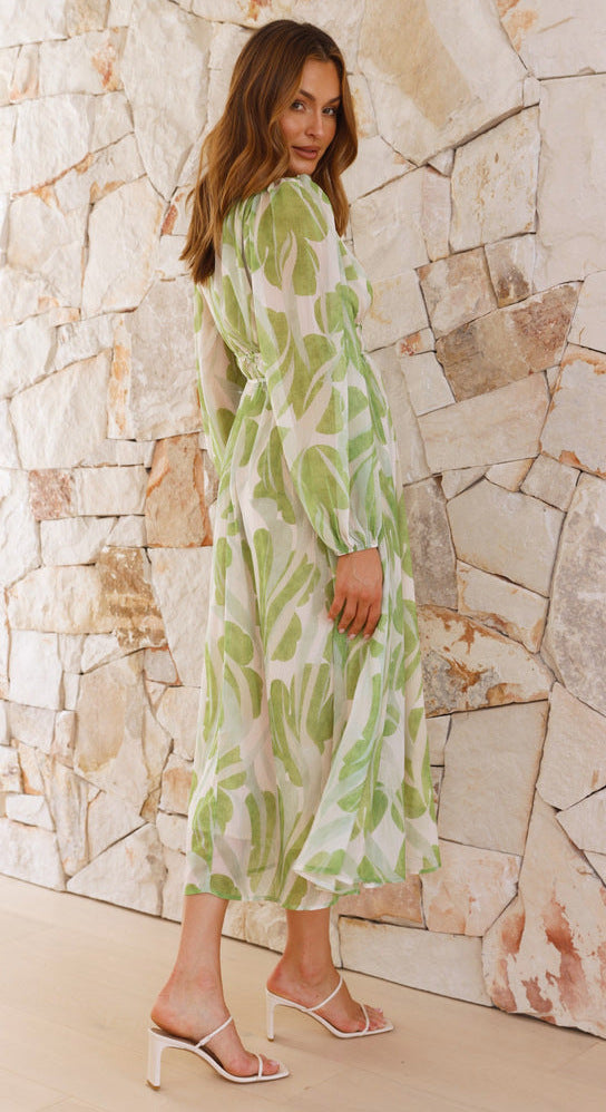 Midi Sideris Dress Green