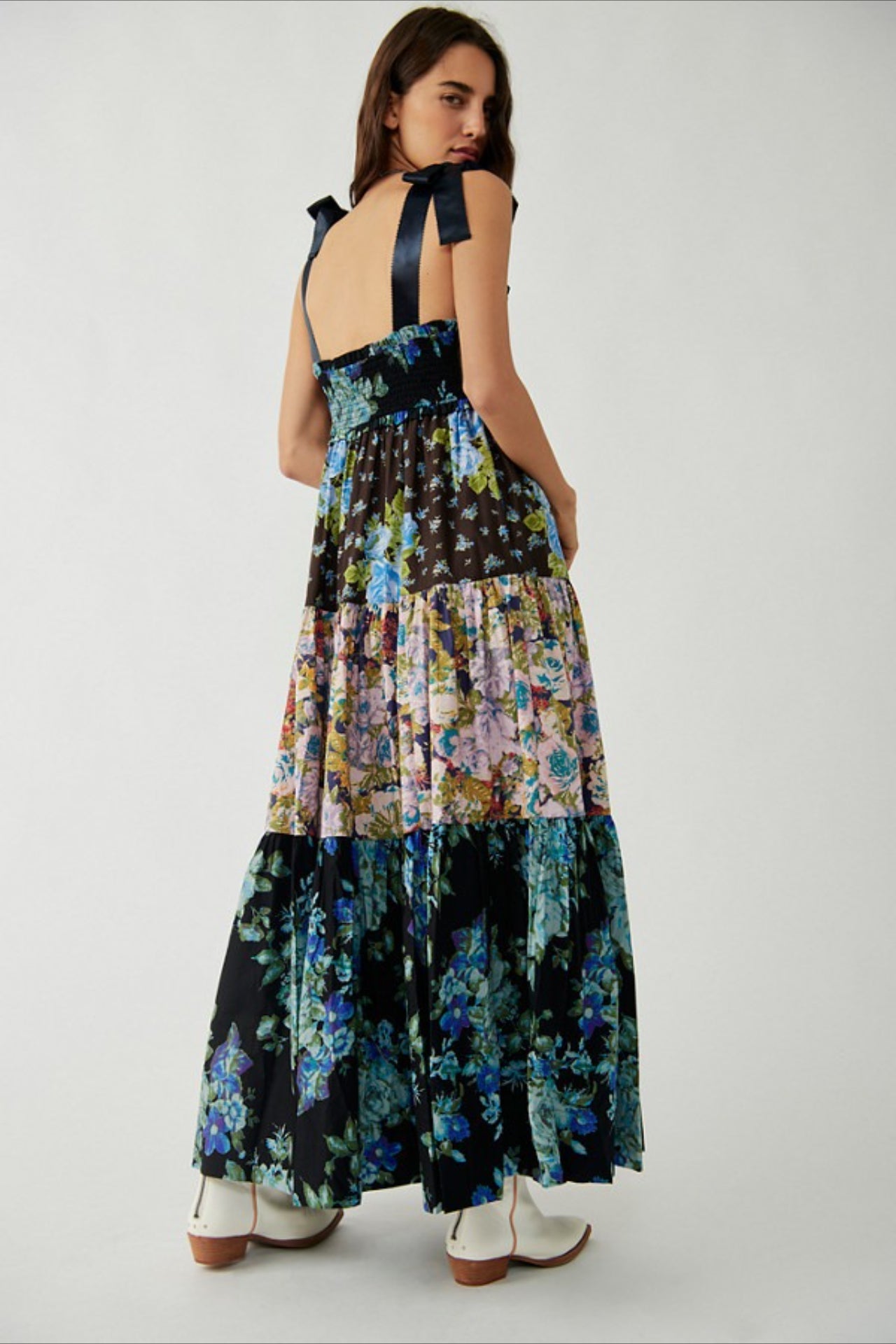 Classic Print Cami Maxi Boho Dress