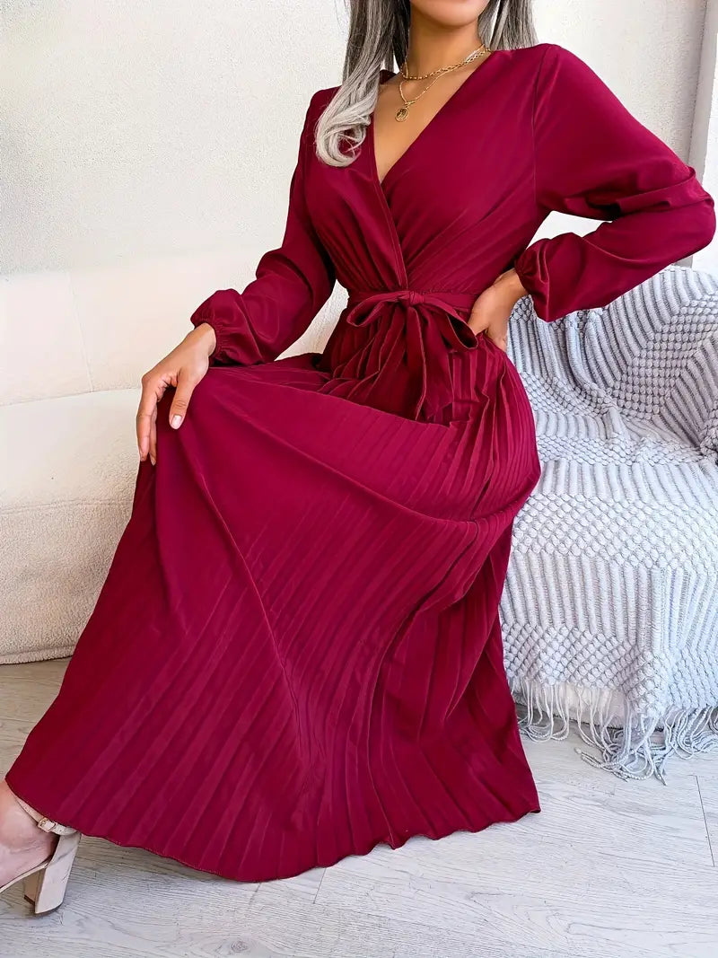 Boutique Carlota Pleated Midi Dress Statement Occasion Edit