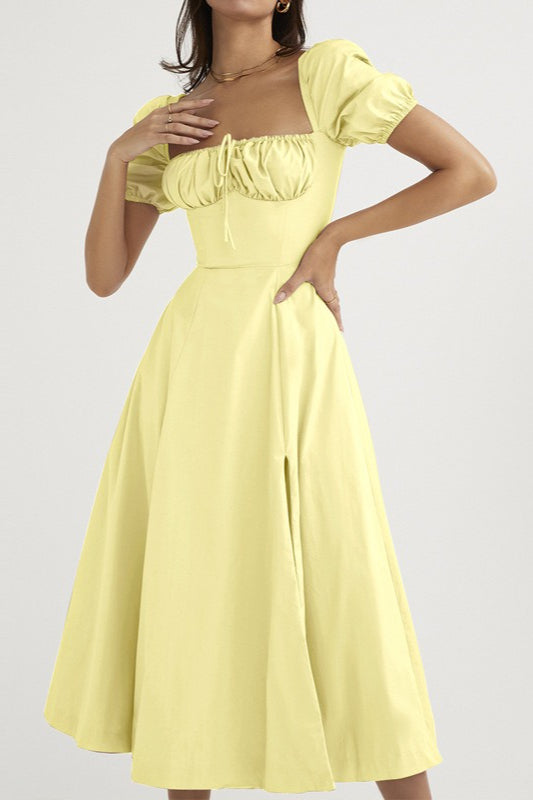 Tie Strap Edition Split Hem Maxi Dress