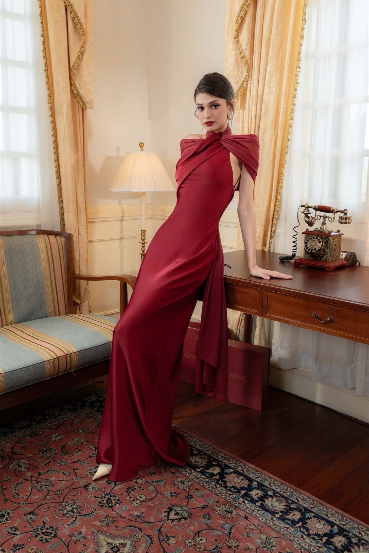 Satin Mermaid Slim Fit Graceful One Shoulder Solid Color Prom Dress