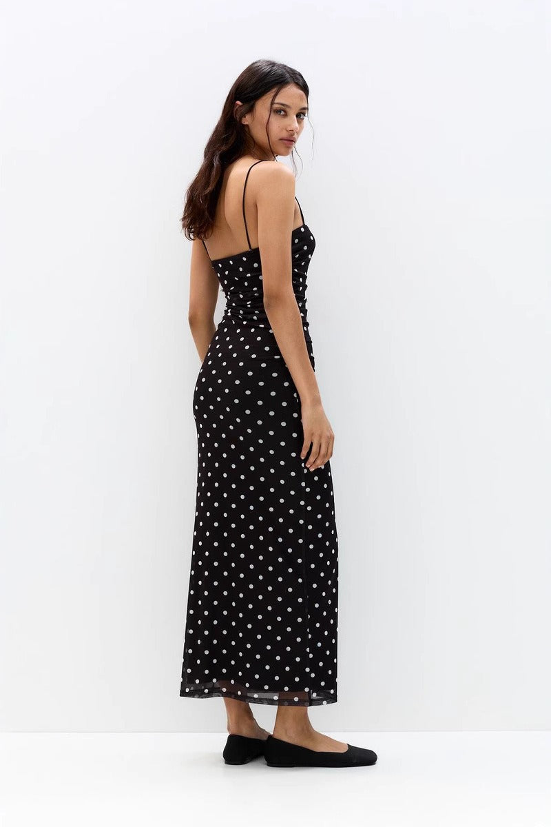 Glamorous Polka Dot Cami Bodycon Maxi Dress
