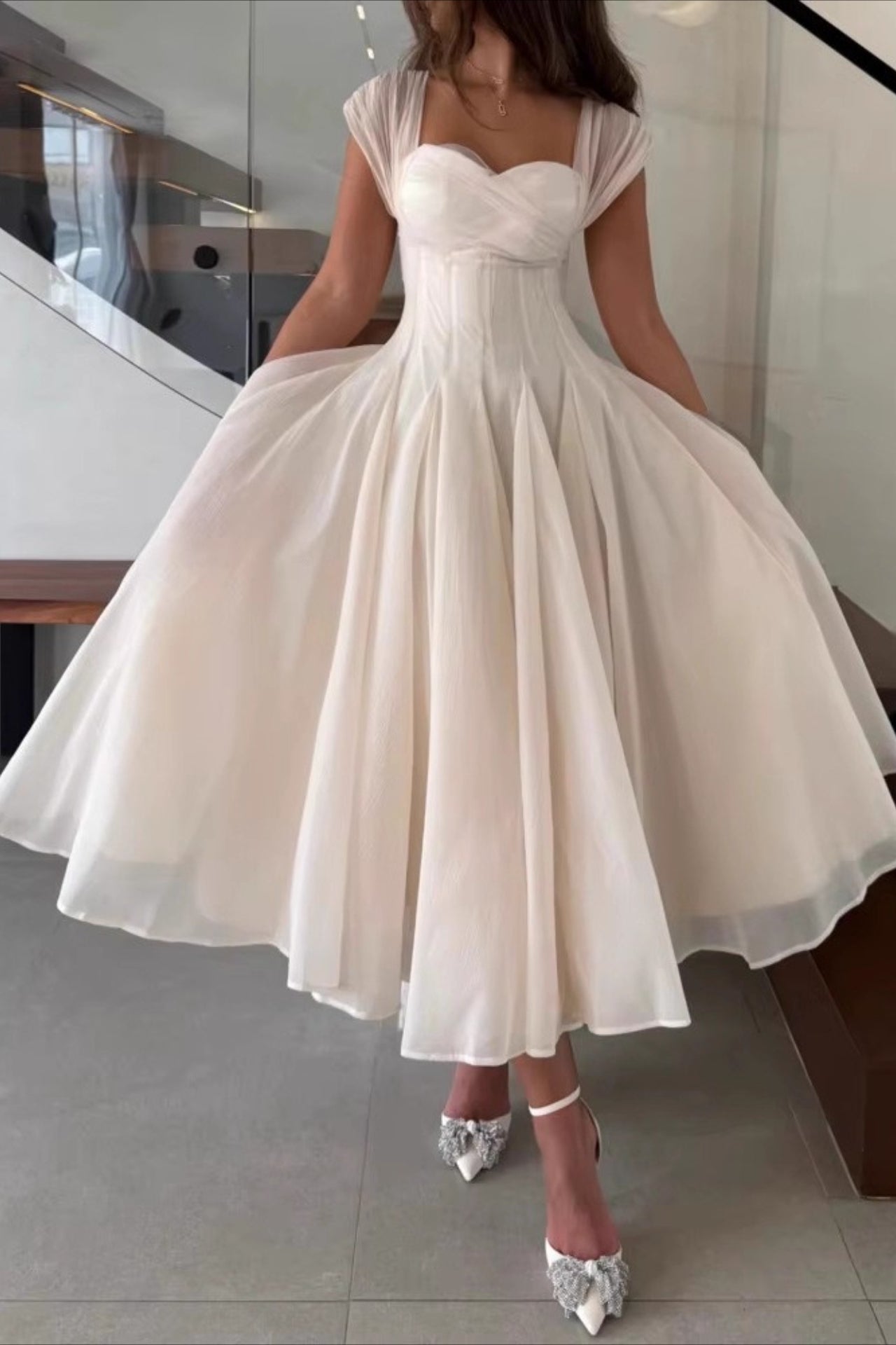 ALine Sweetheart Neckline Prom Dress
