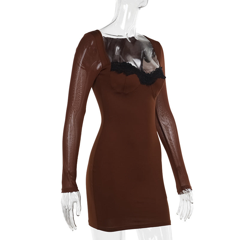 Mini Connie Dress Brown
