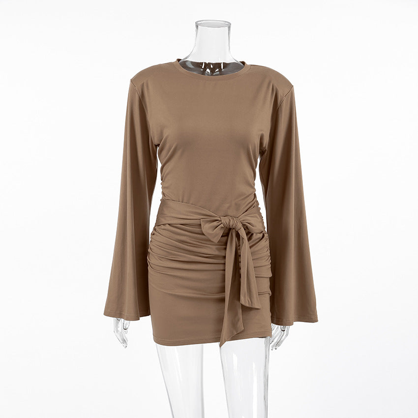 Mousse Mocha Mini Dress Brown