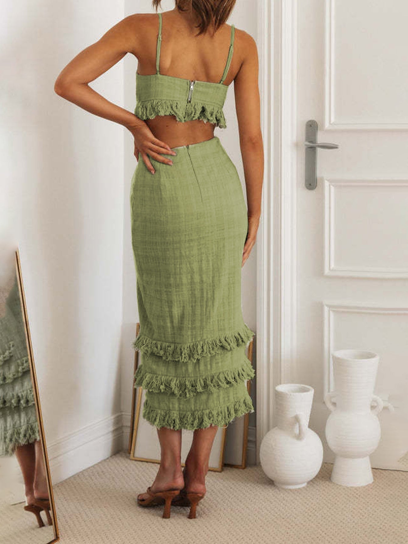 Midi Percy Dress Green