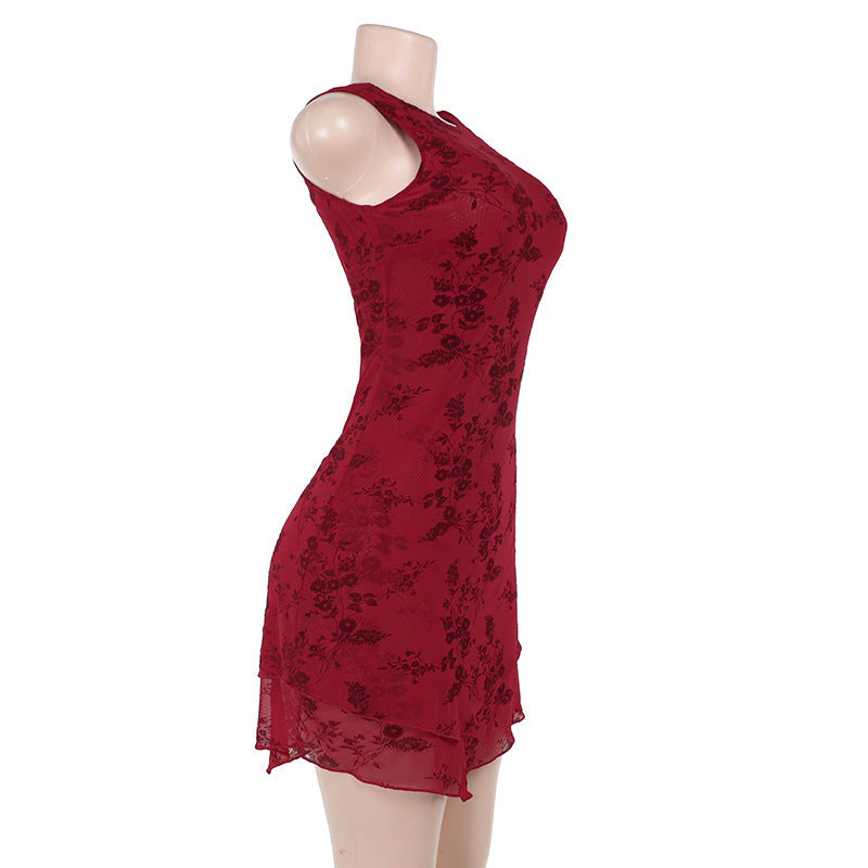Mini Beverly Dress Maroon