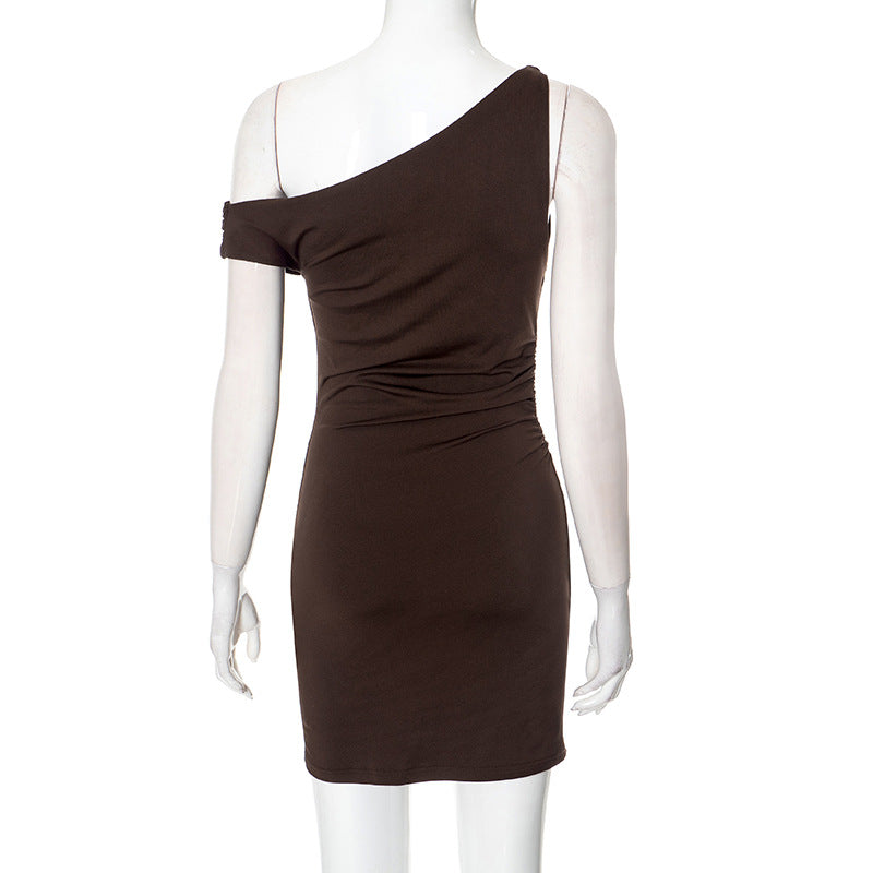 Mini Gans Dress Brown