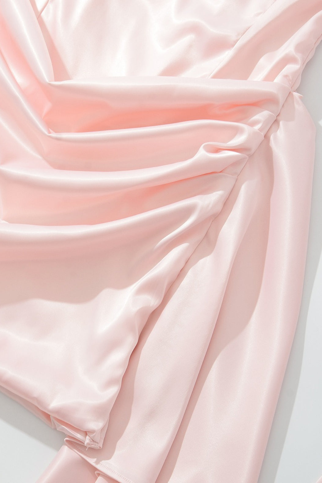 Strapless Scarf Detail Bodycon Alluring Mini Dress