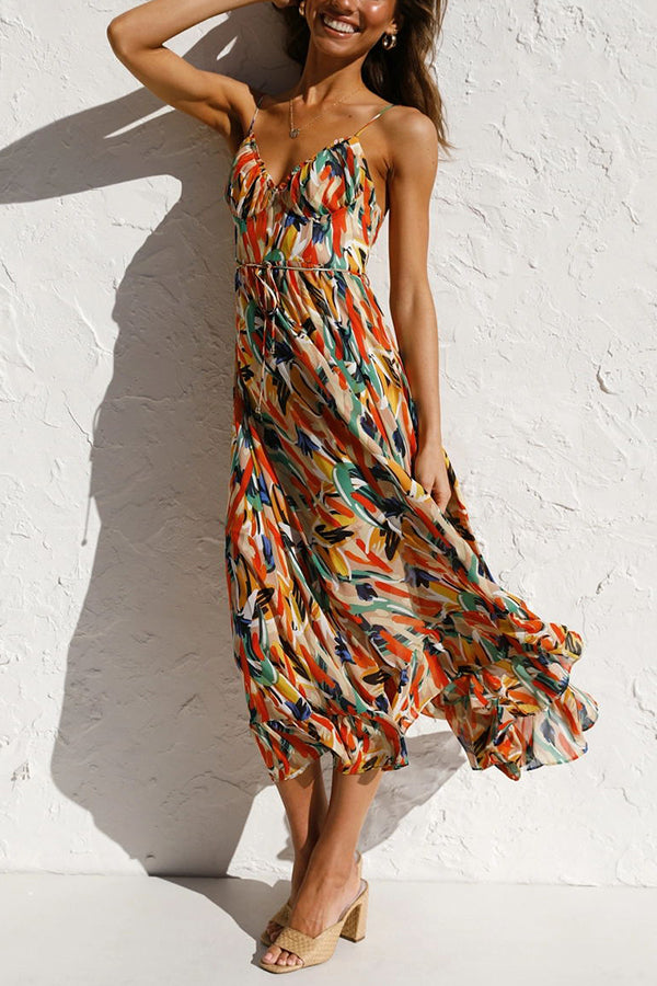 Statement Lilia Colorful Midi Dress Boutique Collection