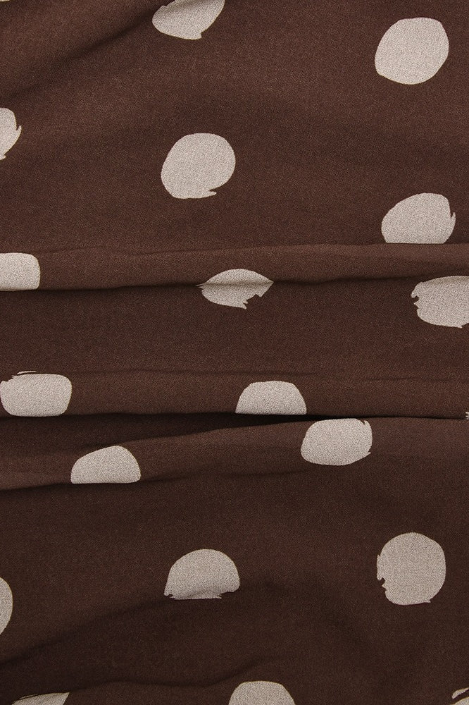Dot Polka Ruched Bodycon Mini Dress