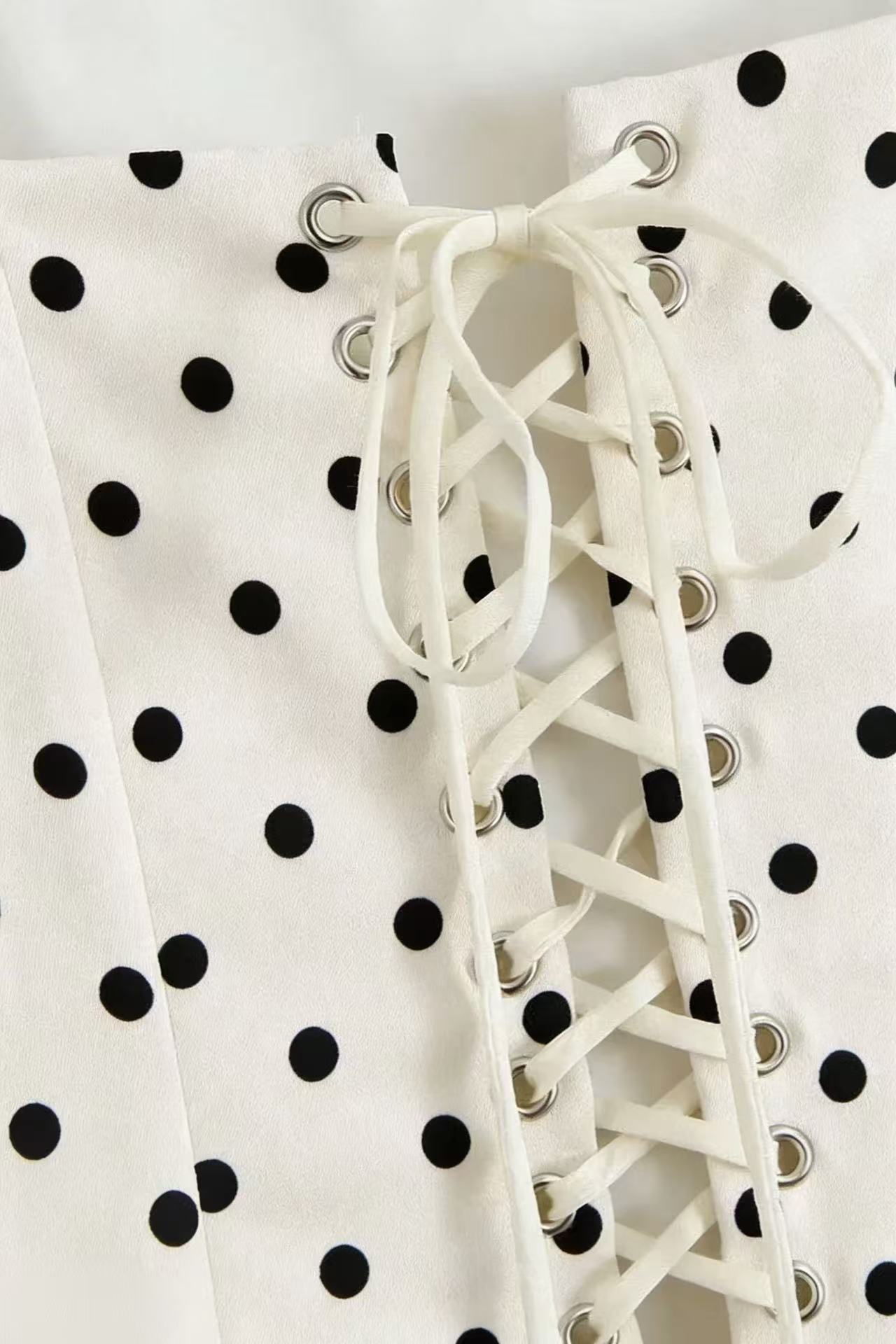 Dot Polka Square Neck Cami Mini Dress