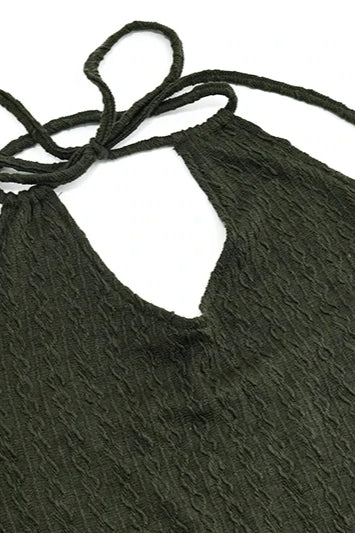 Halter Knitted Mini Dress