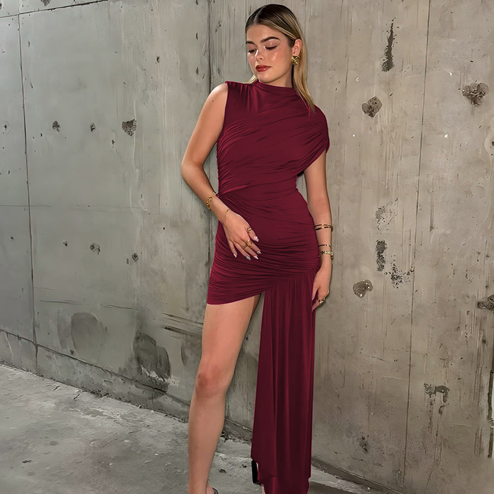 Mini Gema Dress Maroon