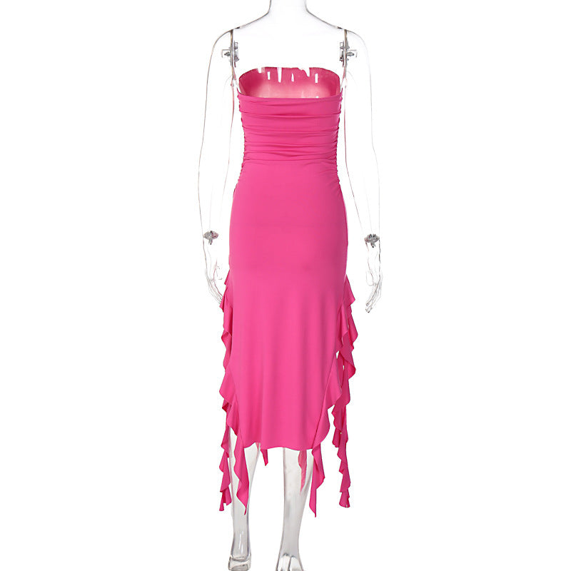 Mini Aliza Dress Rose Red
