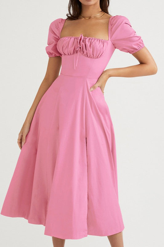 Tie Strap Edition Split Hem Maxi Dress