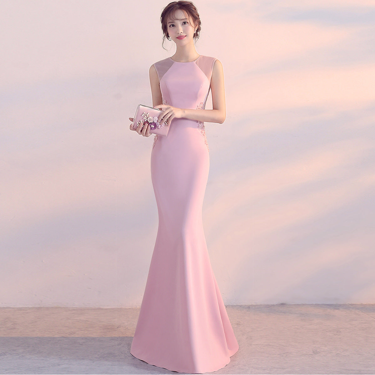 Evening Dress Women Cocktail Host Slim Fit Refined Five Colors Party Dress Maxi Dress