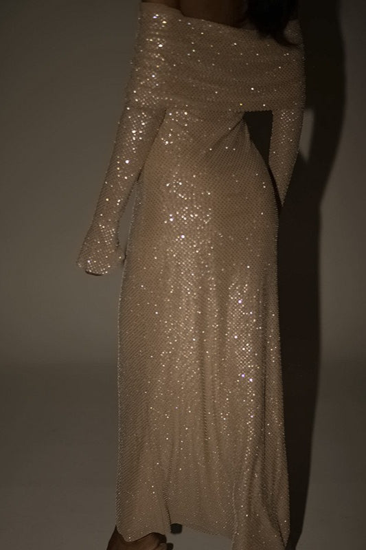 Bodycon Edition Sequin Maxi Party Dress