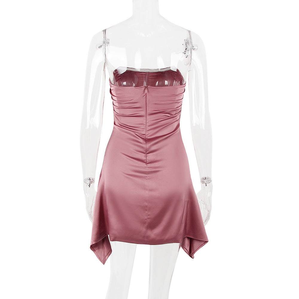 Mini Cassio Dress Rose Red